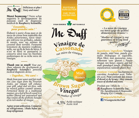 Honey vinegar 250 ml.