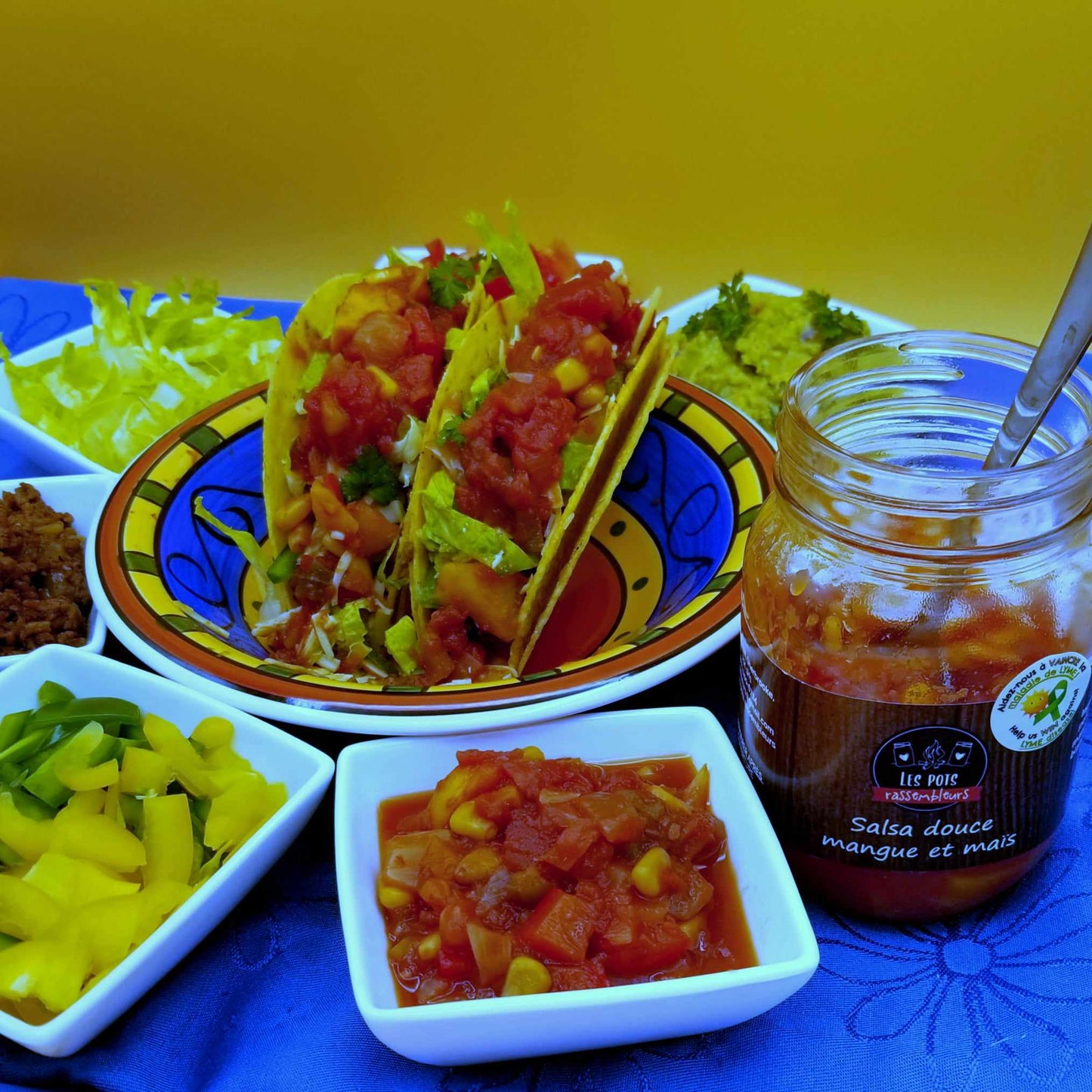 Sweet salsa ''Mangoes & Corn'' 473 ml.