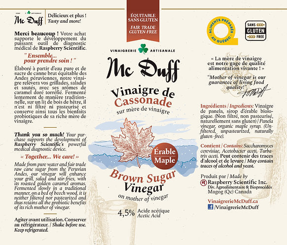 Vinaigre Érable 250 ml.